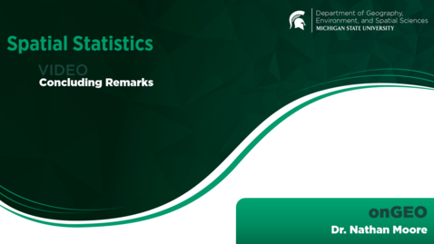 Thumbnail for OnGEO-SPST: Concluding Remarks Video