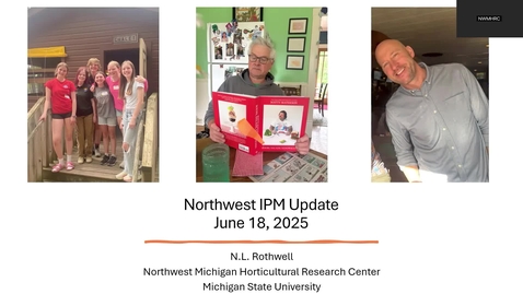 Thumbnail for June 18, 2025 MSUE Tree Fruit IPM Update for Northwest Michigan