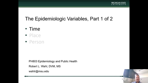 Thumbnail for Module 5 - Epidemiologic Variables, Part 1 of 2 - PowerPoint