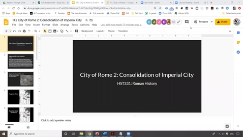 Thumbnail for entry Lecture 11.2 City of Rome 2: Consolidation of Imperial City