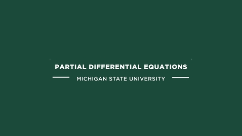 Thumbnail for entry ME 800 Partial Differential Equations