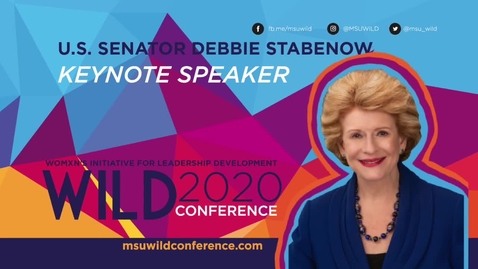 Thumbnail for entry WILD KEYNOTE: U.S. Senator Debbie Stabenow