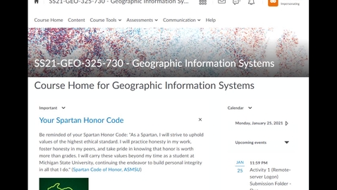 Thumbnail for Geo325v: How to view your grade and Instructor's feedback in an Submission Folder (dropbox)