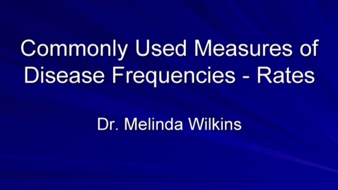 Hm803 Measures Of Disease Frequency Msu Mediaspace