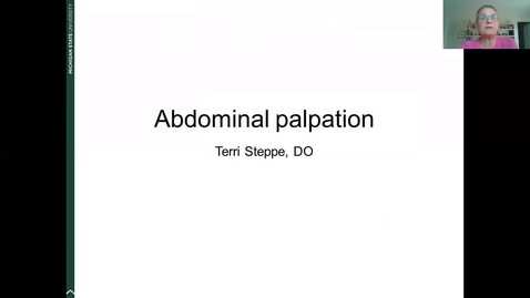 Thumbnail for entry ANTR510 Abdominal Palpation - Steppe