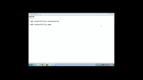 Thumbnail for Web Accessibility (Recorded: 6-8-2017)