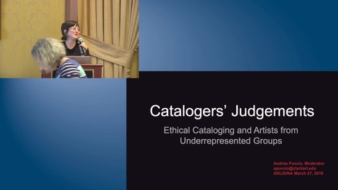 Thumbnail for entry Cataloger's Judgements: Ethical Cataloging and Artists from Underrepresented Groups