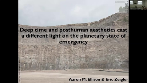 Thumbnail for entry Eminent Ecologist - Aaron Ellison - June 29th 2023