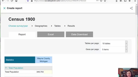 Thumbnail for entry Using Social Explorer to retrieve historic county census data