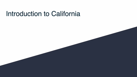 Thumbnail for GEO330: Welcome to California
