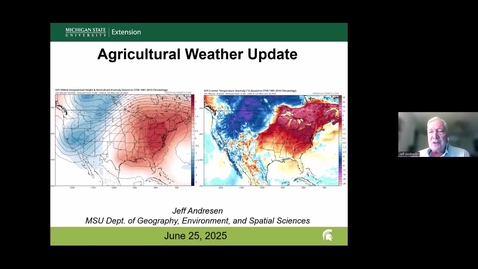 Thumbnail for Agricultural Weather Update - June 25, 2025
