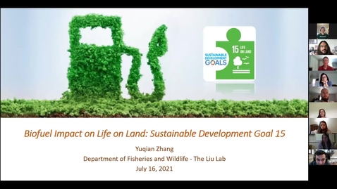 Thumbnail for Yuqian Zhang, 2021 KBS-LTER Graduate Fellow