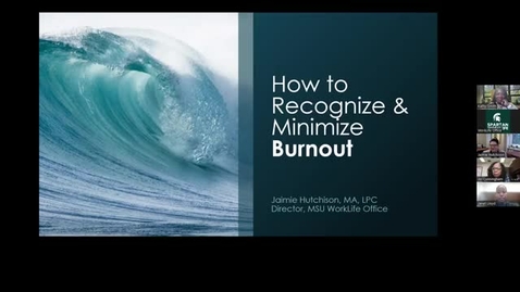Thumbnail for entry How to Recognize and Minimize Burnout