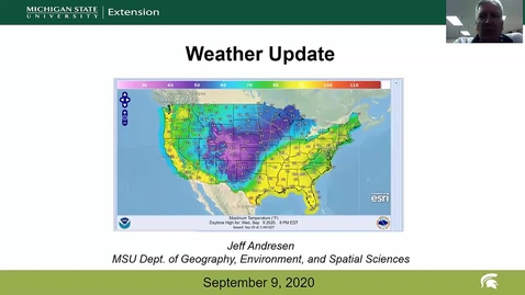 Thumbnail for entry Agricultural weather forecast for September 9, 2020