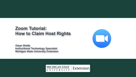 Thumbnail for Zoom Tips: How to Claim Host Rights