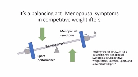 Thumbnail for Menopausal symptoms in competitive weightlifters