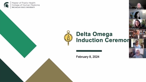 Thumbnail for entry Delta Omega Induction Ceremony 2024