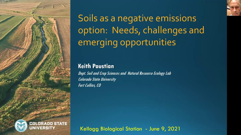 Thumbnail for entry Soils as a negative emissions option needs challenges and emerging opportunities