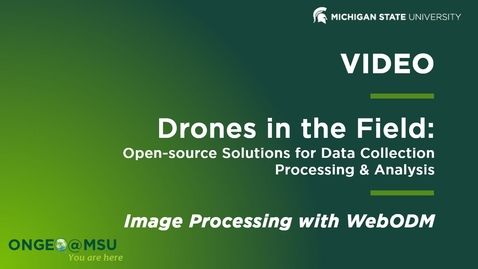 Thumbnail for onGEO-DITF: Image Processing with WebODM