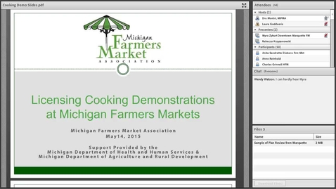 Thumbnail for Cooking Demonstration Webinar (5/14/15)