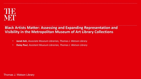 Thumbnail for Know Their Names: Case Studies in DEIA Collection Development Assessment, Expansion, and Access