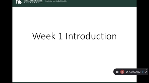 Thumbnail for OST 825: Gifford: Week 1:  Introduction to the course