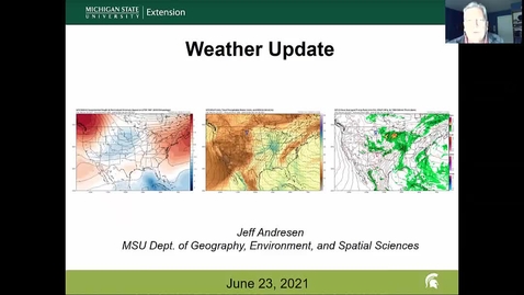 Thumbnail for entry Agricultural weather forecast for June 23, 2021
