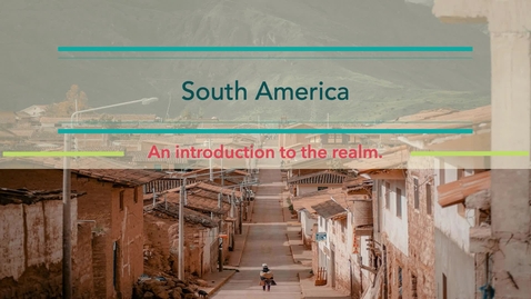 Thumbnail for GEO204: South  America: An Introduction to the Realm