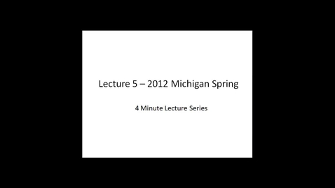 Thumbnail for entry 2012 Michigan Spring