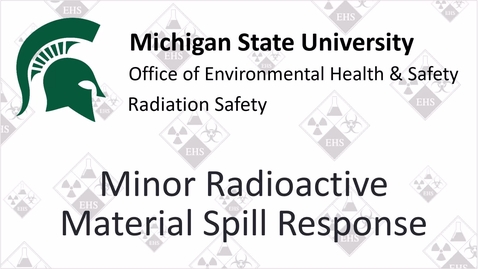 Thumbnail for entry Minor Spill Response