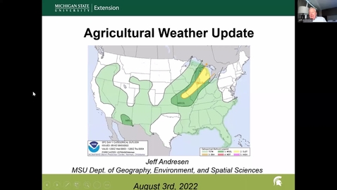 Thumbnail for entry Agricultural weather forecast for Aug. 3, 2022