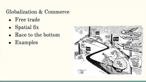 Thumbnail for entry ISS310: Globalization &amp; Commerce