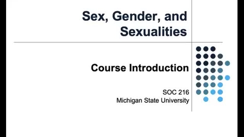 Thumbnail for entry Introductory Lecture: Welcome to SOC 216