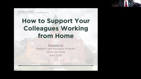 Thumbnail for entry How to Support Your Colleagues Working from Home 
