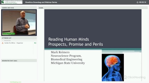 Thumbnail for Prospects, Promises and Perils of Human Mind-Reading