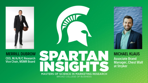 Thumbnail for Spartan Insights Podcast- Interview with Michael Klaus, Associate Brand Manager Chest Wall at Stryker