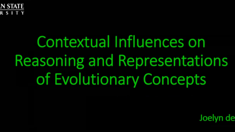 Thumbnail for Contextual Influences on Reasoning and Representations of Evolutionary Concepts