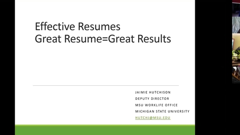 Thumbnail for entry Resume Writing and HERC Career Resources