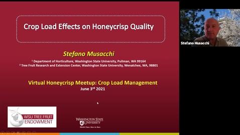 Thumbnail for Honeycrisp Virtual Meetup #1 - Crop Load Management Part 2 (Stefano Musacchi)