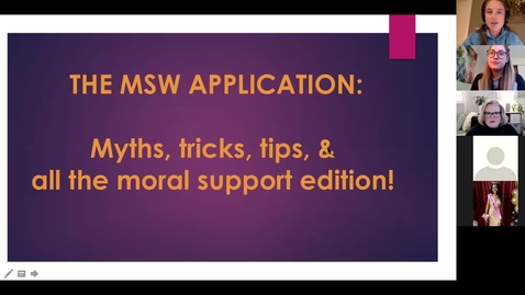 Thumbnail for entry MSW Application: Myth, Tricks &amp; Tips!