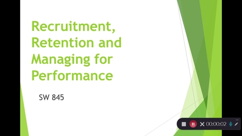 Thumbnail for Recruitment, Retention, and Managing Performance Summer '24