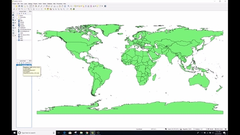 Thumbnail for Projection and Style Changes in QGIS