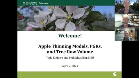 Thumbnail for entry Apple Thinning Models, PGRs, &amp; Tree Row Volume 