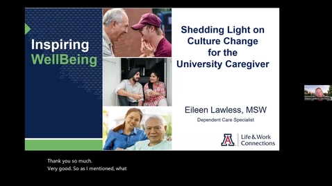 Thumbnail for  Adult Caregivers Employee Resource Group: Shedding Light on Culture Change of the University Caregiver