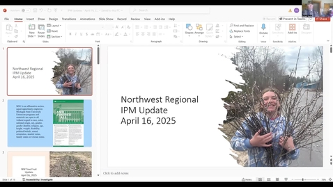 Thumbnail for April 16, 2025 MSUE Tree Fruit IPM Update for Northwest Michigan
