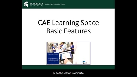 Thumbnail for entry Learning Space Basic Features