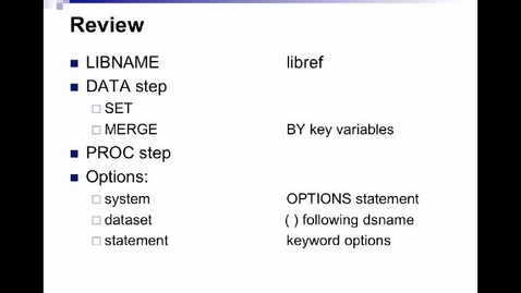 Thumbnail for HM824 sec730 Module-4_FeaturesSASSystemUtilityProcedures
