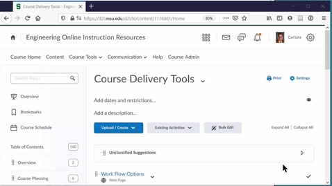 Thumbnail for D2L Keeping Content Organized When Creating