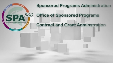Thumbnail for entry Office of Sponsored Programs Award Process (S. Bagaloff)