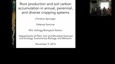 Thumbnail for entry Root production and soil carbon accumulation in annual, perennial, and diverse cropping systems